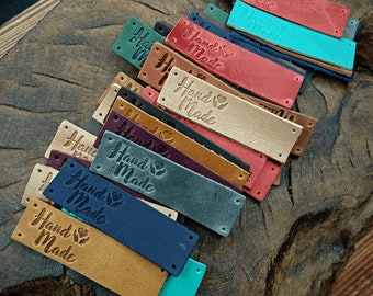 Handmade Leather Tags: Knitting & Crochet Project Labels