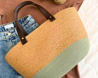 Handmade Leather Bag Handles with Screws: DIY Tote Purse Straps