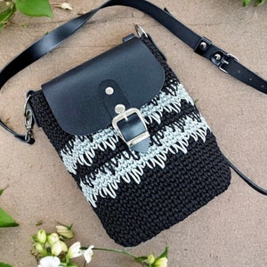 DIY Crochet Bag Kit for Beginners – Leather Purse Making Set – Handmade Crochet Kit – Easy Project – Gift Idea – Free Shipping