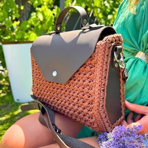 Easy Crochet Bag Pattern Modern Tote Bag PDF & Video Tutorial for Beginners