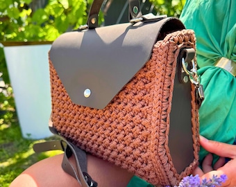 Easy Crochet Bag Pattern Modern Tote Bag PDF & Video Tutorial for Beginners