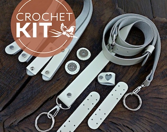 Leather Crochet Bag Kit: DIY Shoulder Bag Making for Beginners