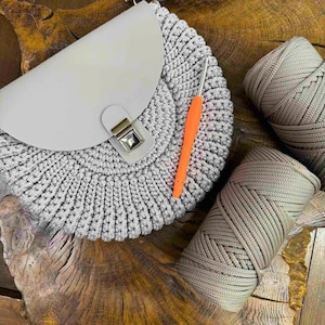 Leather Crochet Bag Making Kit: DIY Oreo Bag, Video Tutorial (PDF Pattern)