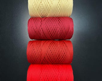 Crochet Bag Cord 3.5mm, 100m Braided Cord for Handbags, Tote Bags and Handmade Purses