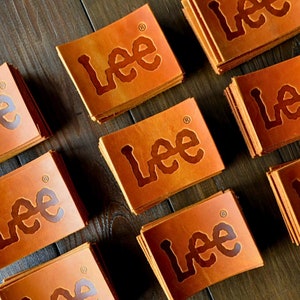 Custom Leather Labels for Handmade Items - Personalized Tags for Knits and Crochet