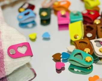 ネジ付き手作り革タグ：かぎ針編み、編み物、縫製ラベル - Etsy 日本