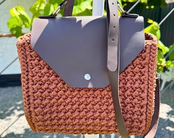 Crochet Tote Bag Pattern PDF + Video Anfänger-freundliche DIY-Umhängetasche-Tutorial