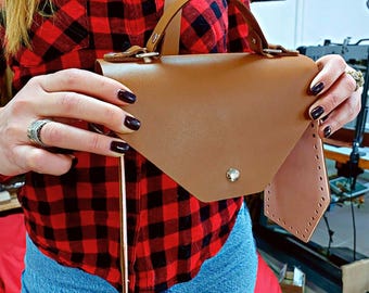 Beginner Crochet Bag Kit: DIY Leather Strap & Video Pattern