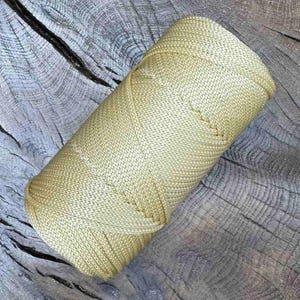 3.5mm Polyester Macrame Cord – Crochet Cord, Macrame Rope, Bag Yarn, Amigurumi Yarn, 100m, 13 Colors for DIY Projects