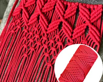 Cord for Braided Belts 3.5mm, 100m Craft Cord for Woven Sashes, Ties and Accessories