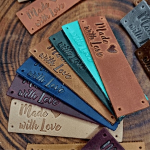 Etichette in pelle personalizzate Etichette personalizzate, Etichette in pelle per maglieria, Etichette personalizzate, Etichette per maglieria, Etichette in pelle, Regali personalizzati