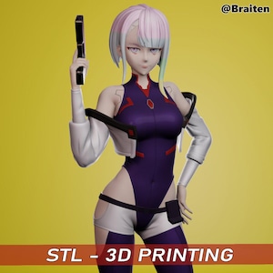 Lucy cyberpunk figurine - Etsy 日本