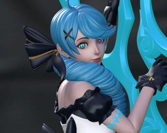 Gwen League of Legends STL - Anime Figure for 3D Printing - High Quality Digital Model