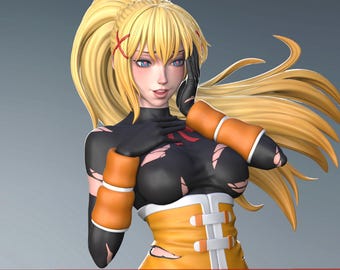 Darkness Konosuba STL - Anime Figure for 3D Printing - High Quality Digital Model