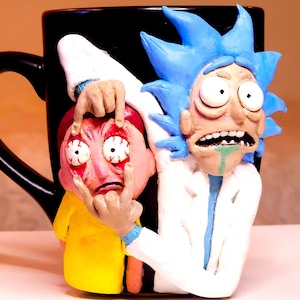 Rick and Morty on mug