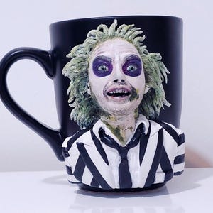 BEETLEJUICE sculpted on mug