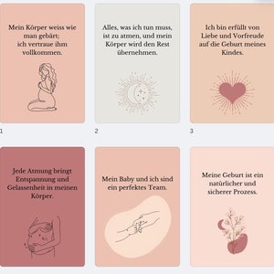 Hypnobirthing affirmatiekaarten: Positieve geboorteondersteuning voor ontspannen moeders