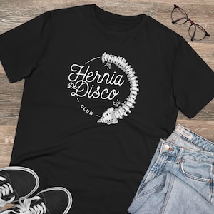 Camiseta Hernia de Disco Club, Regalo deportivo, regalo por lesión, humor como terapia, regalo super original imagen 1