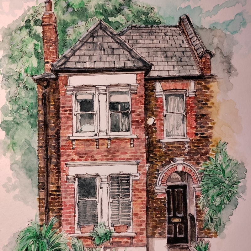 Custom House Drawing - Etsy UK