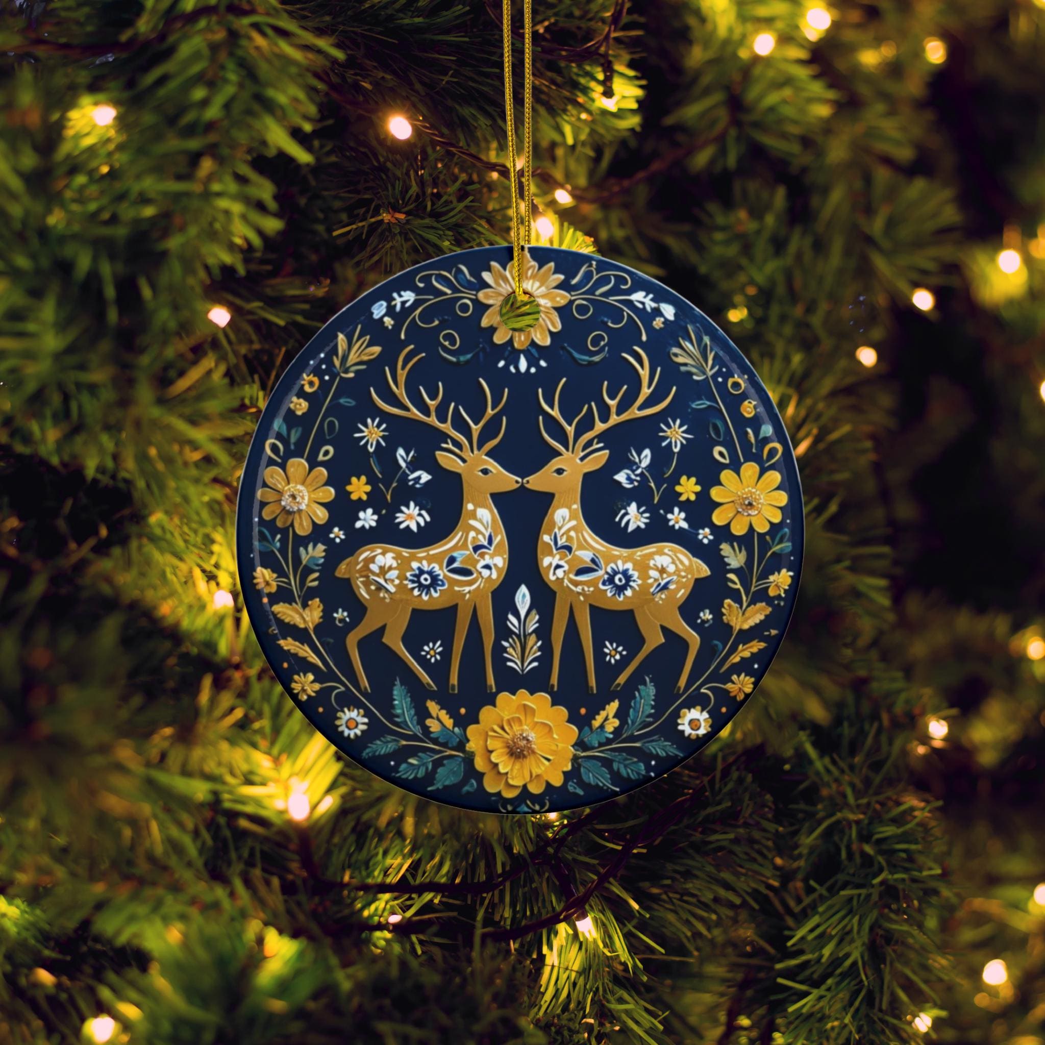 スウェーデンの鹿の陶器の飾り、スカンジナビアのクリスマスの飾り、トナカイの飾り、スカンジナビアのクリスマスの装飾、スカンジナビアスタイル