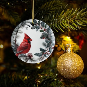 Cardinal Ornament, Christmas Cardinal, Cardinal Gifts, Christmas In Heaven, Red Cardinal, Bird Ornament, Red Cardinal Decor