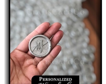 Personalized Wax Seals, Custom Wax Seals, Handmade Wax Seal Stickers, Self Adhesive Wax Seals, Monogram Wax Seals, Wax Seal