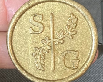 Personalized Self-Adhesive Wax Seals, Elegant Custom Wax Seals, Unique Initials for Envelopes and Stationery