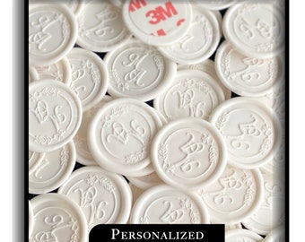 Personalized Wax Seals, Custom Wax Seals, Handmade Wax Seal Stickers, Self Adhesive Wax Seals, Monogram Wax Seals, Wax Seal