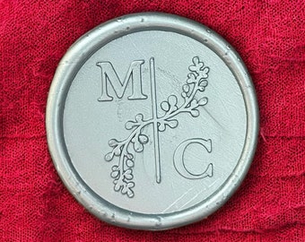 Custom wax seals, Handmade Wax Seal Sticker, Wax Seals with adhesive backing, Personalized wax seals