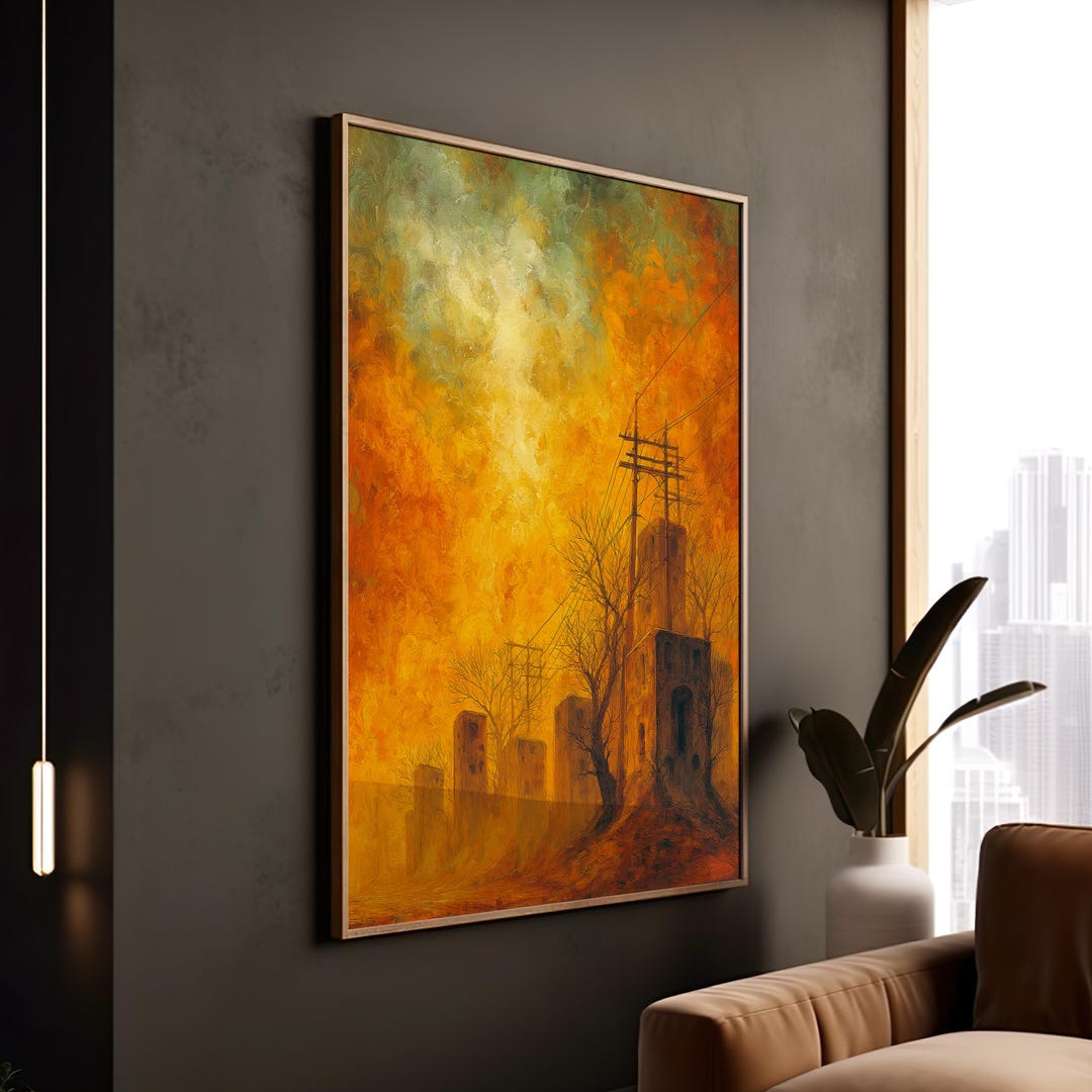 Ruined Cityscape Art: Toxic Sky Urban Decay (gallery-ready Print) - Etsy