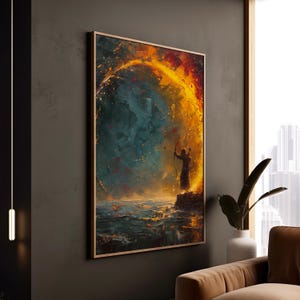 Sagittarius Archer Print: Abstract Zodiac Astrology Wall Art