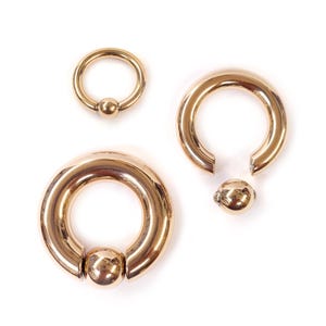 Titanium Septum Ring: Surgical Steel BCR Captive Bead Body Jewelry