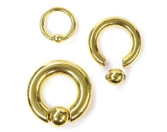 Titanium Ball Closure Ring: Surgical Steel Body Piercing Jewelry