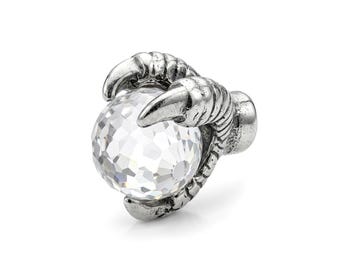 Dragon Claw holding a crystal for 14G Body Jewellery Piercing accessories