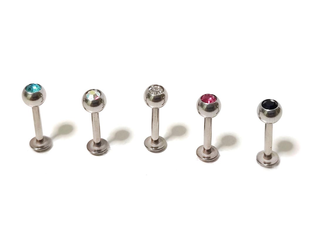 Labret Stud Titanium Lip Piercing Jewelry, Monroe, Ashley, Madonna ...