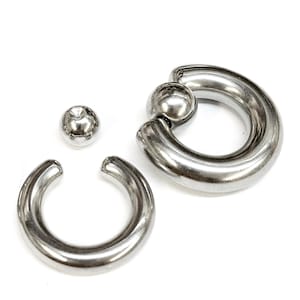 Implant Grade Titanium Ball Closure Ring: Septum, Nose, and Body Piercing