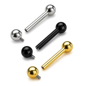 Tongue Barbell Piercing Innengewinde Schmuck, Nippel Bar, Ohrknorpel Ohrringe - 16g 14g Körperschmuck - 1 Stück pro Bestellung