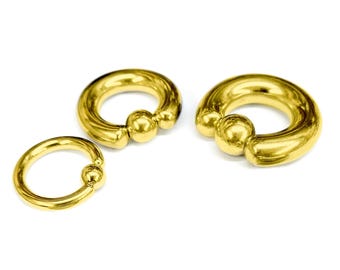 Titanium Ball Closure Ring: Septum, PA, BCR Piercing Jewelry