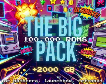 Ultimate Retro Game Frontend Pack | 120 Systems | +2000GB Setup | Batocera, LaunchBox, RetroBat, Daijisho Compatible