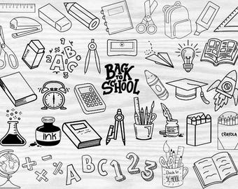 Best School Supplies Svg Bundle | Student Svg Bundle | Back to School Svg | Teacher School Supplies SVG | Teacher Svg| Cut Files For Cricut