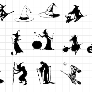 Witch SVG Bundle, Witch Png Bundle, Witch Svg Cut Files For Cricut, Witchcraft svg, Mystical Svg, Halloween Svg, Spells SVG, Wicked Svg.