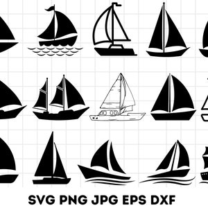 Sailing Boat SVG Bundle, Sailboat Svg, Sailing SVG, Sail Boat Cricut, Sailboat Files for Cricut, Sailboat Cut Files, Sailboat Clipart
