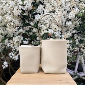Klassische Leder Tragetaschen, Minimal Design Schultertaschen, Leder Beuteltaschen