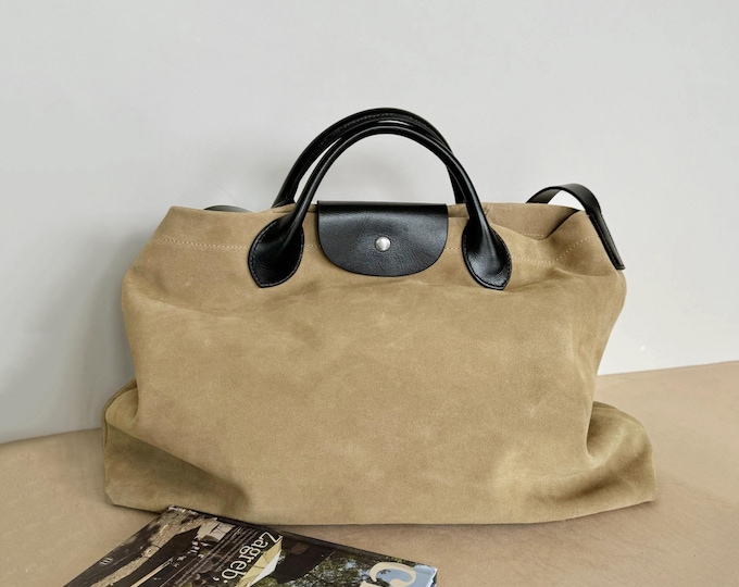 Suede Tote Bag Velvet Large-capacity Shoulder Bag