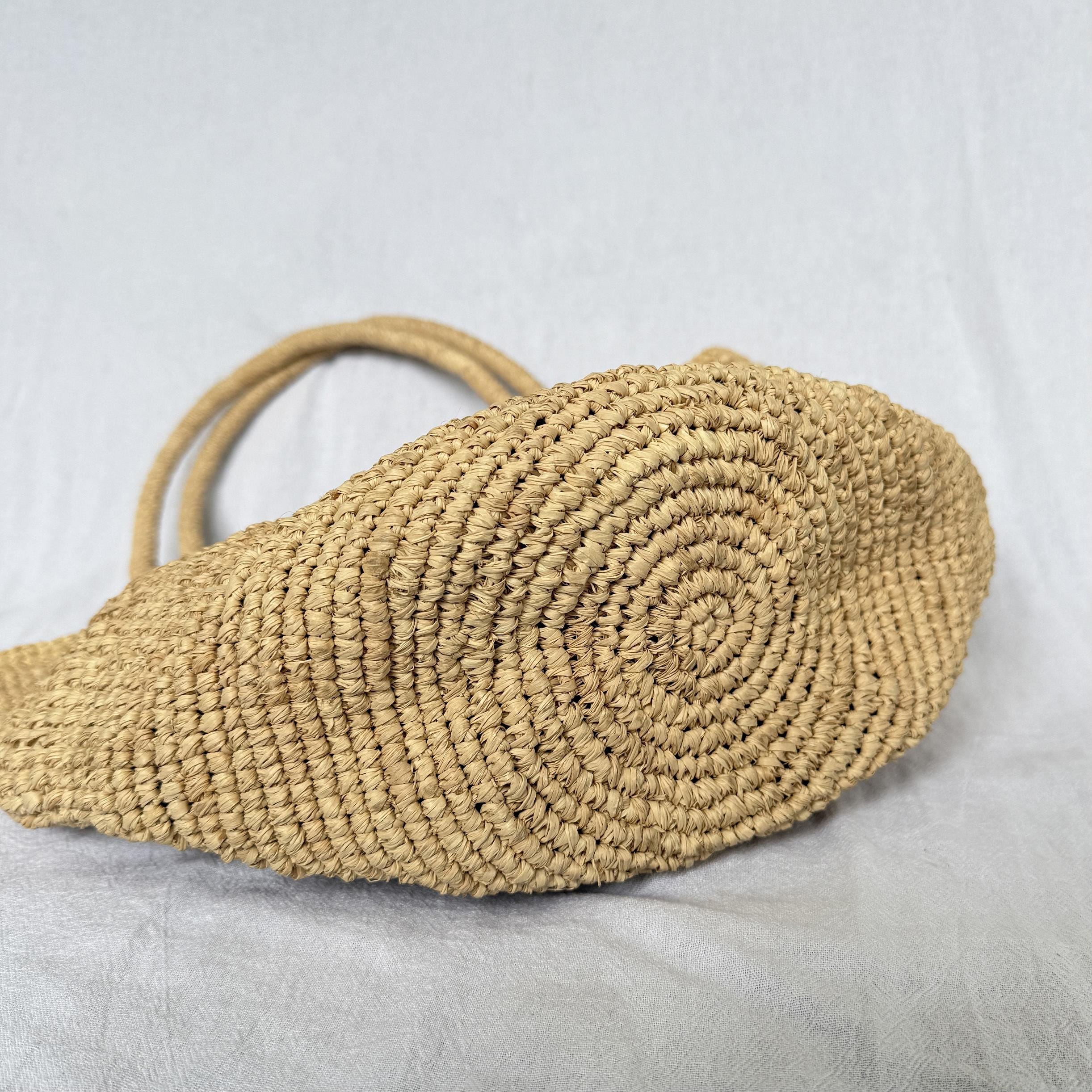 ☆TOUT Y EST☆ SILVANA Herringbone Raffia Tote Bag HO1A3A73