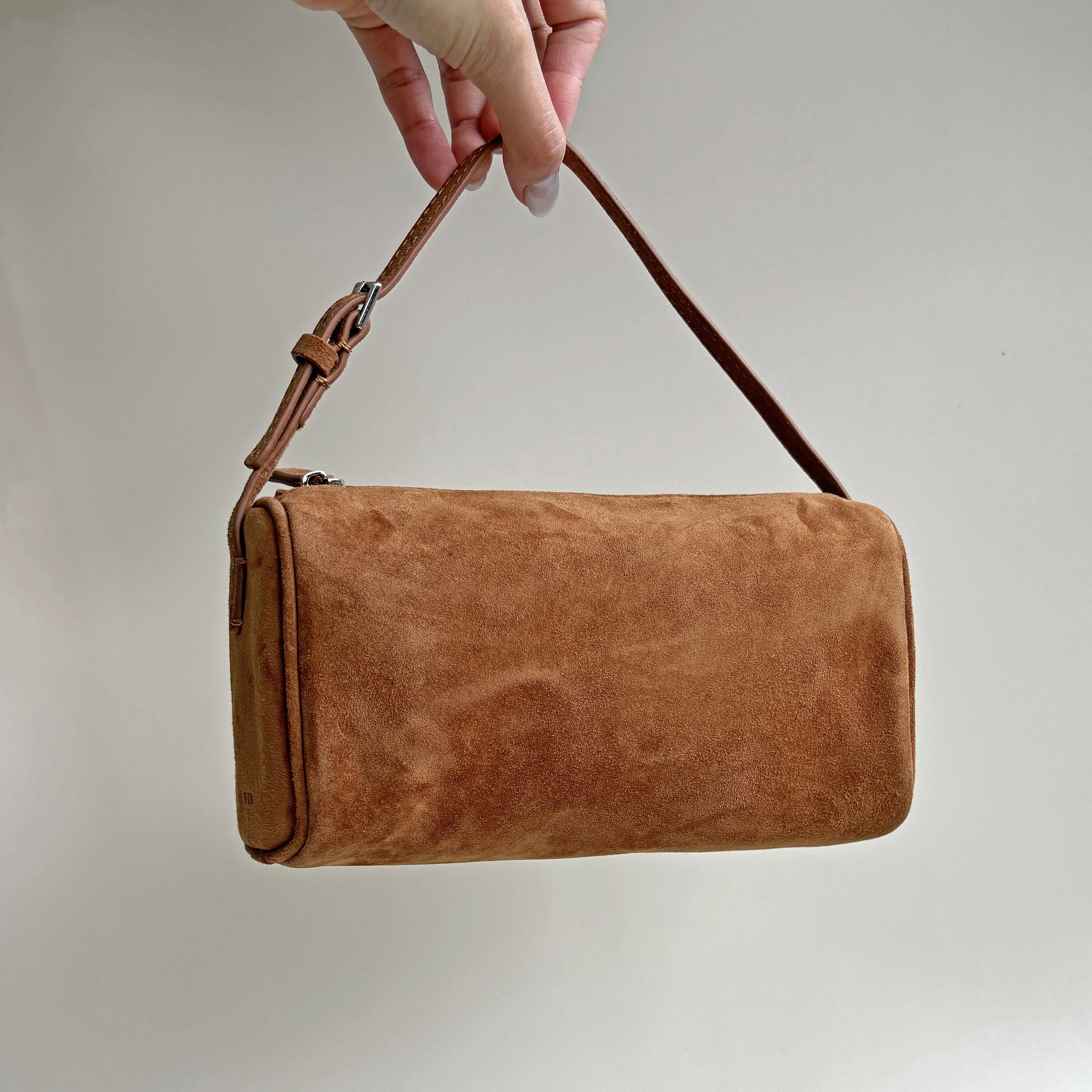 Leather 90s Pouch, Minimal Handbag, Small Top Handle Bag Leather 90s Pouch, Minimal Handbag, Small Top Handle Bag