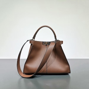 Classic Leather Shoulder Bags, Womens Top Handle Bag, Genuine Leather Handbag