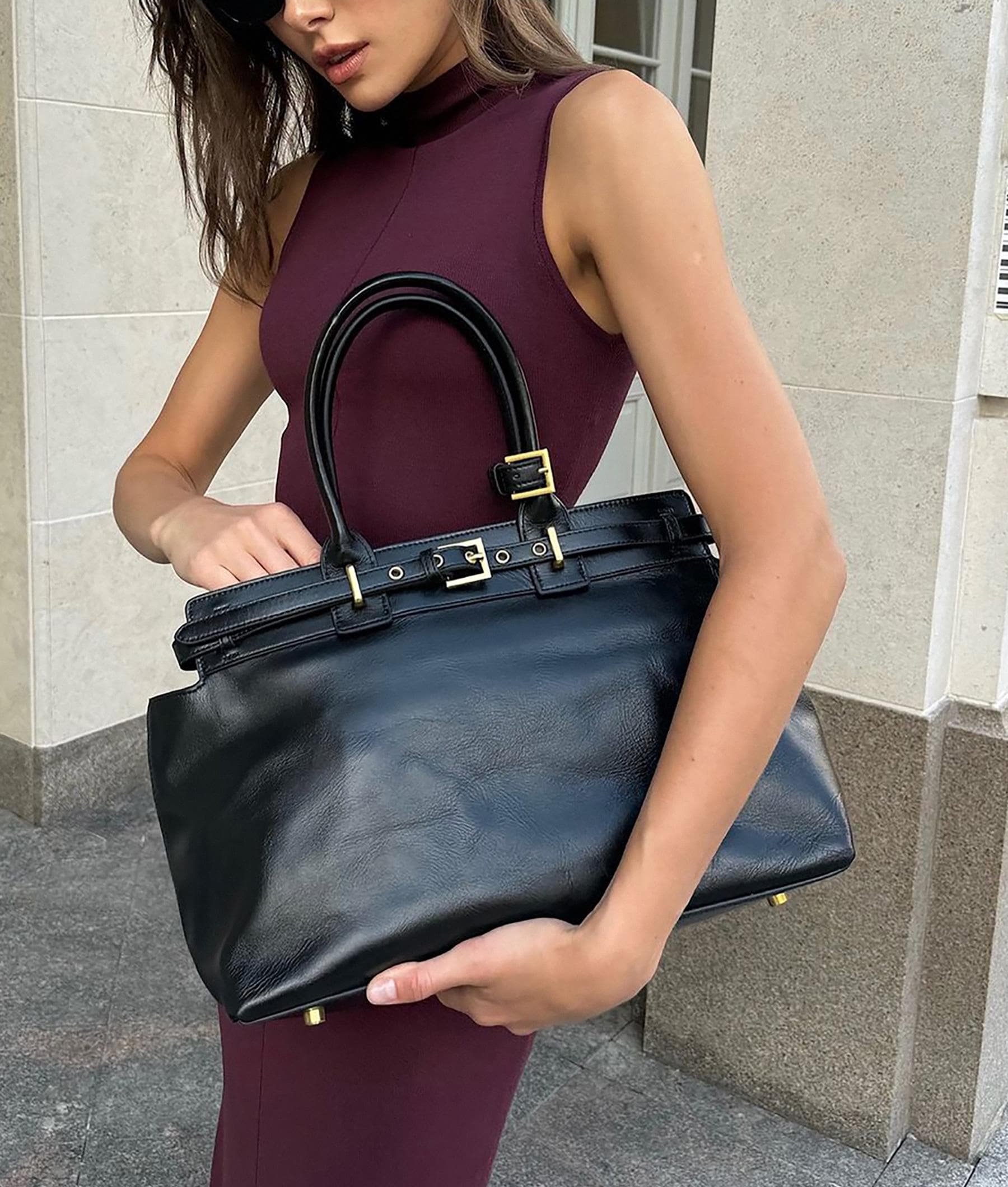 Leather Top Handle Bags, Women Leather Tote Bag, Genuine Leather Handbag