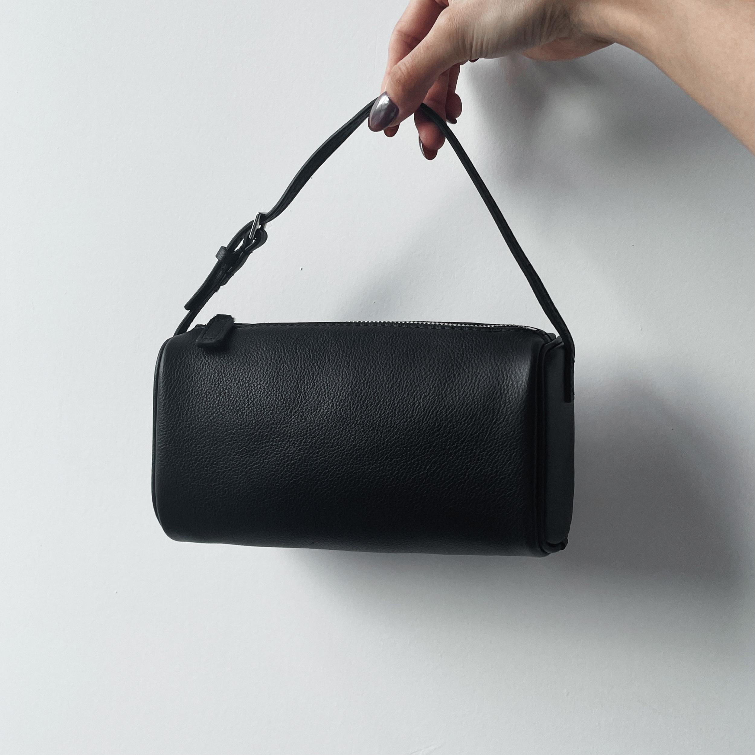 Leather 90s Pouch, Minimal Handbag, Small Top Handle Bag Leather 90s Pouch, Minimal Handbag, Small Top Handle Bag