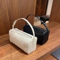 Leather 90s Pouch, Minimal Handbag, Small Top Handle Bag, Mini Tote Bags product logo